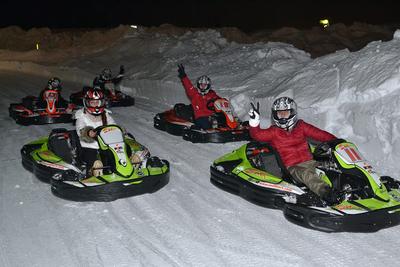 Kart sul ghiaccio al Passo del Tonale